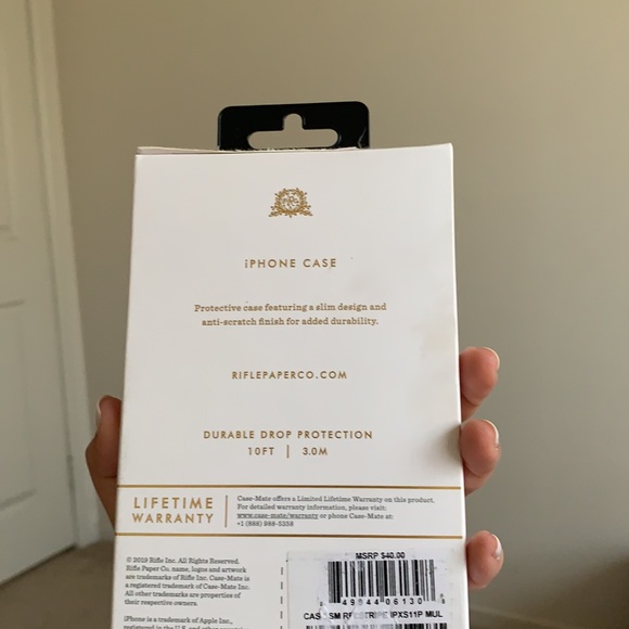 RIFLE PAPER CO. iPhone X/IPHone XS/ 11 Pro case - Picture 3 of 3